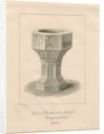 Font in Tettenhall Church by John Buckler