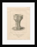 Font in Tettenhall Church by John Buckler