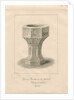 Font in Tettenhall Church by John Buckler