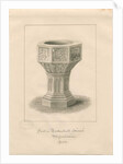 Font in Tettenhall Church by John Buckler