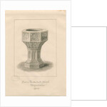 Font in Tettenhall Church by John Buckler