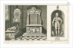 Wolverhampton - Monuments of Colonel John Lane and of Admiral Richard Leveson: engraving by Stebbing Shaw