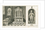 Wolverhampton - Monuments of Colonel John Lane and of Admiral Richard Leveson: engraving by Stebbing Shaw