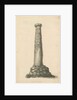 Wolverhampton - Saxon pillar in St. Peter's Church-yard: sepia drawing, nd [late 18th cent] by T Carter