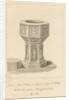 Wolverhampton - Font in St. Peter's Church by John Buckler
