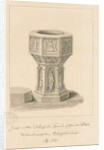 Wolverhampton - Font in St. Peter's Church by John Buckler