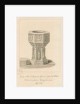 Wolverhampton - Font in St. Peter's Church by John Buckler