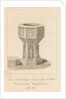 Wolverhampton - Font in St. Peter's Church by John Buckler
