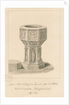 Wolverhampton - Font in St. Peter's Church by John Buckler