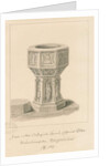 Wolverhampton - Font in St. Peter's Church by John Buckler