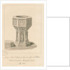 Wolverhampton - Font in St. Peter's Church by John Buckler