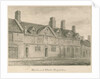 Uttoxeter Town - Almshouses by John Buckler