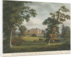 Teddesley Hall: coloured aquatint engraving by School English