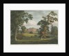 Teddesley Hall: coloured aquatint engraving by School English