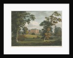 Teddesley Hall: coloured aquatint engraving by School English