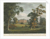 Teddesley Hall: coloured aquatint engraving by School English