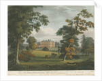 Teddesley Hall: coloured aquatint engraving by School English