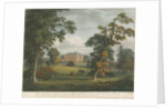 Teddesley Hall: coloured aquatint engraving by School English