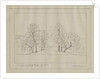 Uttoxeter - 'Tumulus at end of Uttoxeter Race Course': architectural print, 12009 by School English