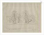 Uttoxeter - 'Tumulus at end of Uttoxeter Race Course': architectural print, 12009 by School English