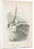 Uttoxeter Church - lithograph, 1838 by School English