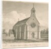 Uttoxeter Town - New Catholic Chapel: sepia drawing, 1839 by John Buckler