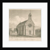 Uttoxeter Town - New Catholic Chapel: sepia drawing, 1839 by John Buckler
