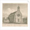 Uttoxeter Town - New Catholic Chapel: sepia drawing, 1839 by John Buckler