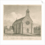 Uttoxeter Town - New Catholic Chapel: sepia drawing, 1839 by John Buckler