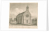 Uttoxeter Town - New Catholic Chapel: sepia drawing, 1839 by John Buckler
