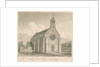 Uttoxeter Town - New Catholic Chapel: sepia drawing, 1839 by John Buckler