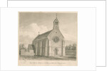 Uttoxeter Town - New Catholic Chapel: sepia drawing, 1839 by John Buckler