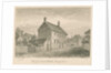 Uttoxeter Town - Free School: sepia wash drawing, 1839 by John Buckler