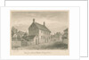 Uttoxeter Town - Free School: sepia wash drawing, 1839 by John Buckler