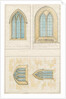 Uttoxeter Church [Old] - Architectural drawing of 'Gothic' windows by School English