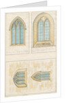 Uttoxeter Church [Old] - Architectural drawing of 'Gothic' windows by School English