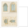 Uttoxeter Church [Old] - Architectural drawing of 'Gothic' windows by School English