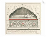 Uttoxeter Church - Tomb of Lady Abbess of Kynnersley Family: pen and wash drawing, nd [mid 19th cent] by John Robert Fernyhough