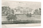 Uttoxeter - Doveridge Hall: lithograph, nd [c 1839] by School English