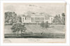 Uttoxeter - Doveridge Hall: lithograph, nd [c 1839] by School English