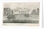Uttoxeter - Doveridge Hall: lithograph, nd [c 1839] by School English
