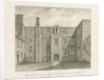Wolverhampton - The Old Hall: sepia drawing, 1845 by John Buckler