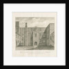 Wolverhampton - The Old Hall: sepia drawing, 1845 by John Buckler