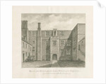 Wolverhampton - The Old Hall: sepia drawing, 1845 by John Buckler