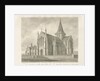 Wolverhampton - St. Mary's Church: sepia drawing, 1845 by John Buckler