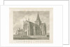 Wolverhampton - St. Mary's Church: sepia drawing, 1845 by John Buckler