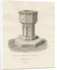 Font in Walsall Church ['Old'] by John Buckler