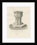 Font in Walsall Church ['Old'] by John Buckler