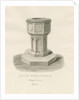 Font in Walsall Church ['Old'] by John Buckler