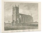 Walsall Church ['New']: sepia drawing, 1845 by John Buckler